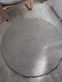 tappeto diametro 120cm grigio chiaro