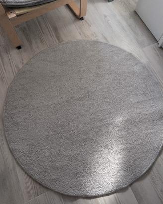 tappeto diametro 120cm grigio chiaro