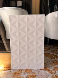 PIASTRELLA DA RIVESTIMENTO 25x40 decoro bianco