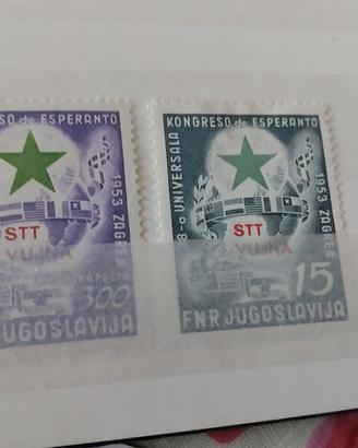 Francobolli Esperanto Trieste B