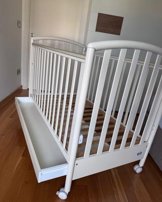 Lettino PALI e materasso in memory foam