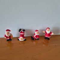  Mini Statuine di Babbo Natale Vintage 