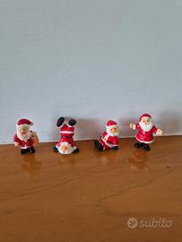  Mini Statuine di Babbo Natale Vintage 
