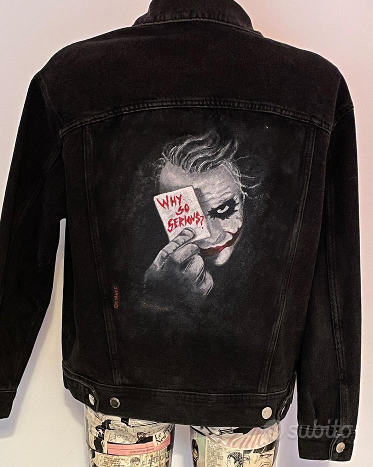 Jean Jacket Giubbini Jeans Dipinti Giacca Di Jeans Con Paillettes