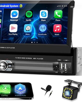Autoradio 1 Din compatibile Carplay e Android Auto