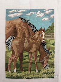 Quadro con tecnica punto croce