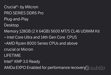 Memorie ram - Informatica In vendita a Milano