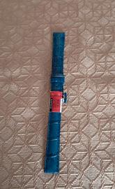 Cinturino per orologio pelle blu scuro 16mm