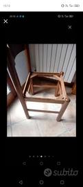 sedia legno  marrone