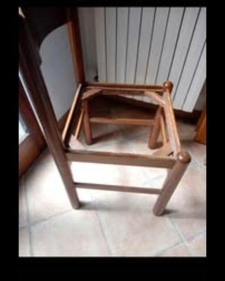 sedia legno  marrone