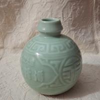 Vasetto cinese tipo Celadon in ceramica