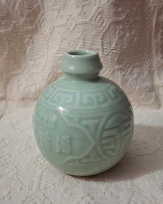 Vasetto cinese tipo Celadon in ceramica