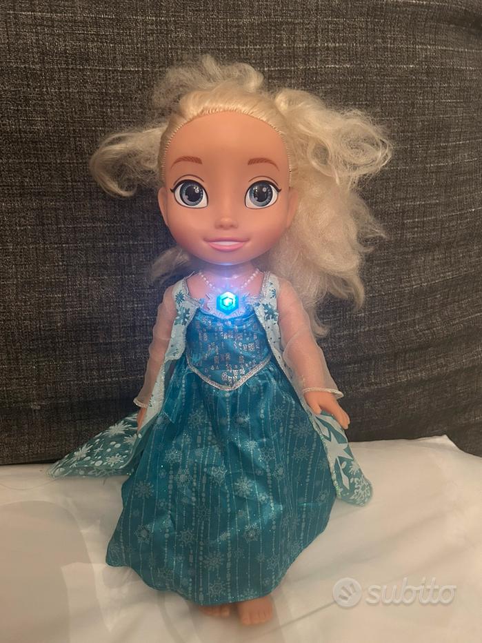 Peluche Bambola Elsa Bambina Peluche Elsa Frozen Disney Bambola Di