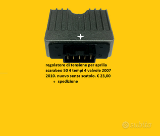 regolatore di tensione carica batteria scarabeo 50