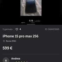 iPhone 15 pro max, pezzi di ricambio originali