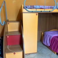 Cameretta con letto a castello