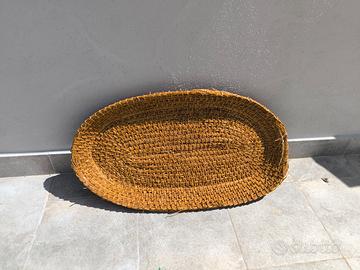 cesto in paglia per pomodori secchi antico 1800