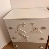 Lettino piu cassettiera/fasciatoio