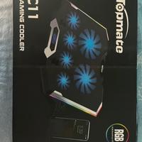 Base raffreddamento PC RGB con porta telefono