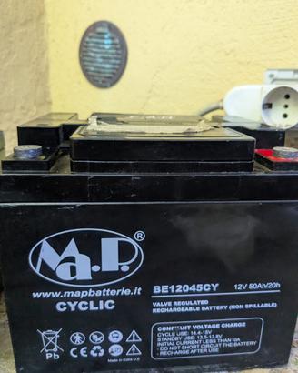 Batteria AGM MAPBATTERIE 12V 50Ah/20h
