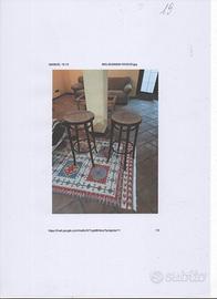 SEDIE IN PAGLIA VIENNA H  cm 75 diam seduta cm 36