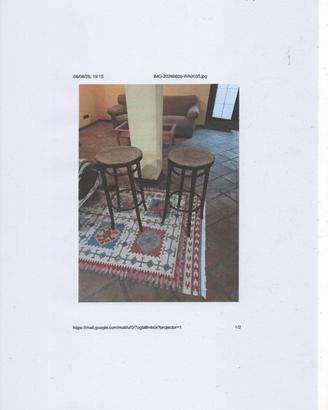SEDIE IN PAGLIA VIENNA H  cm 75 diam seduta cm 36