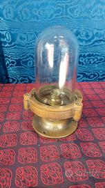 Antica Rara Lampada Nautica Archeologia Industrial