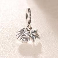 Pandora Charm Stella marina tropicale e conchiglia