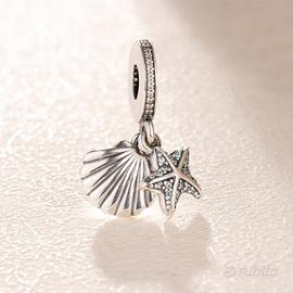 Pandora Charm Stella marina tropicale e conchiglia