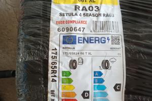 4 Pneumatici Rotalla 175/65 R14 86T XL