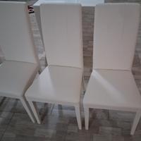 6 sedie in pelle praticamente nuovi 