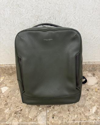 Zaino zainetto Campo Marzio in pelle leather verde