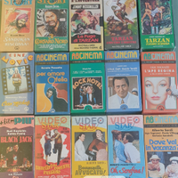 Vhs vintage, vari titoli con confezione