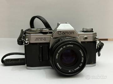CANON at-1 obiettivo fd/50mm f/1.8 vintage