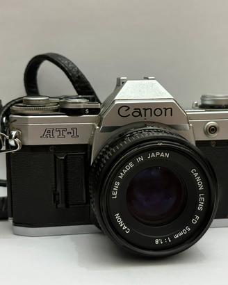 CANON at-1 obiettivo fd/50mm f/1.8 vintage