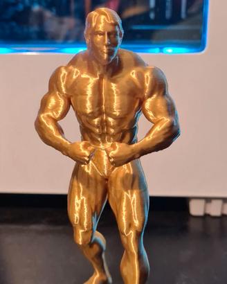 Statuina Arnold Schwarzenegger 3D Oro (14 cm)