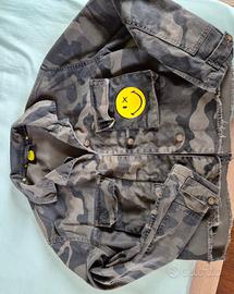 Giacca in cotone maculata