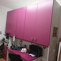 Armadio ponte con scrivania