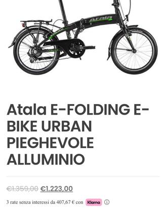 Bici elettrica nuova a solo 880€