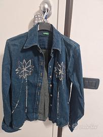 camicia jeans  benetton vintage 
