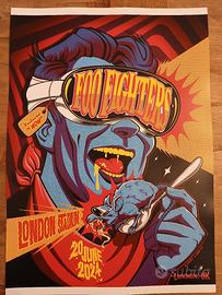 poster Foo Fighters Wallart Musica Rock 