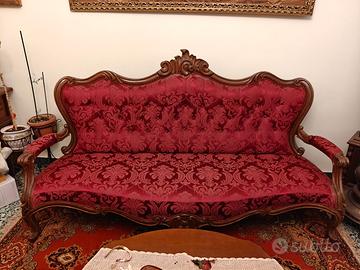 Divano e poltrone in stile Luigi Filippo