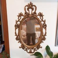 Specchio Antico Stile Barocco cm 82x50 in resina