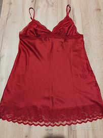 Top/camicia notte/sottogiacca rossa