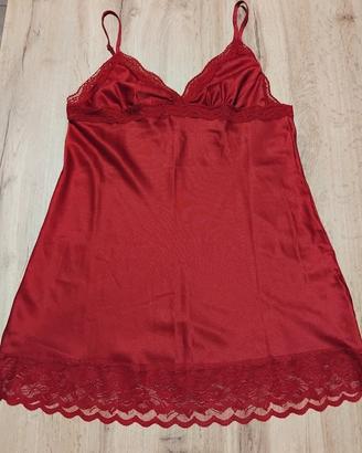 Top/camicia notte/sottogiacca rossa