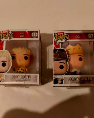 Bitty Pop Funko WWE Jerry Lawler e Dusty Rhodes