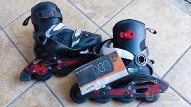 Rollerblade Oxelo 34-36 + protezioni 