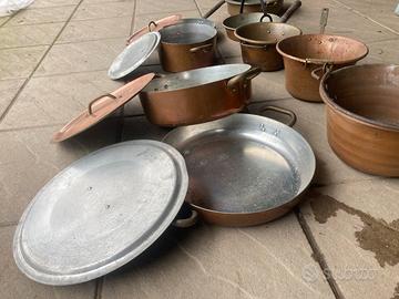 Padelle di rame interno metallo