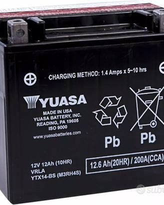 Yuasa YTX14-BS Batteria da moto senza manutenzione