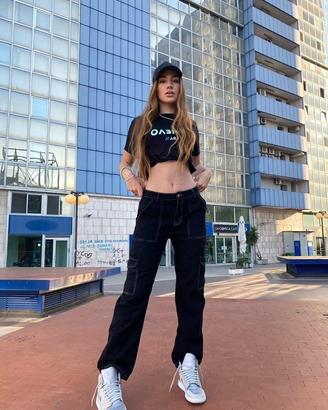 T-shirt Overoff logo Mint e Nera Streetwear